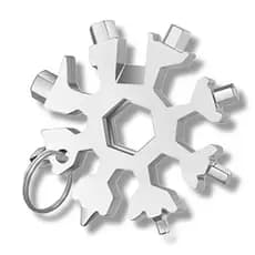 Mini chave multifuncional floco de neve prata pen tech