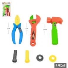 KIT Feramentas Infantil 7 Peças Color