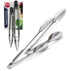PEGADOR MULTIUSO DE INOX COM MOLA E TRAVA 27,5/22CM COM 2 PECAS