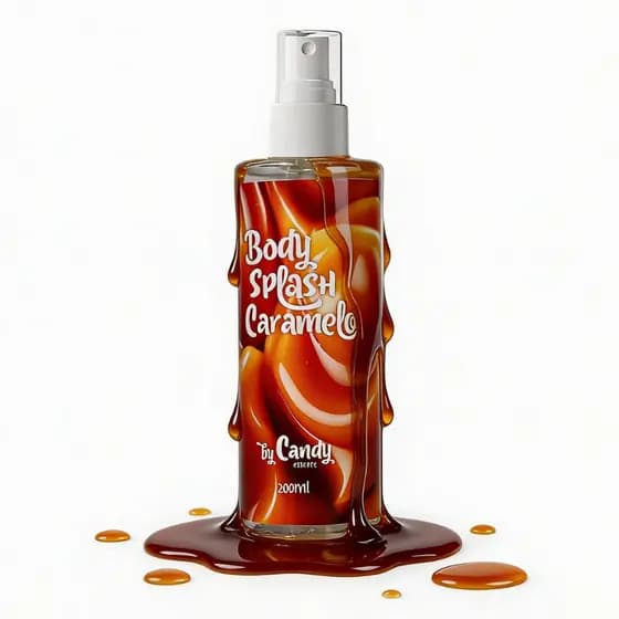 Body Splash Spray Candy Unissex - Caramelo - 200 ml