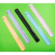 Régua de 30cm Escolar e Escritorio Acrilico Cores - UNIDADE