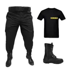 Calça Tática + Camiseta Segurança + Coturno + Cinto | Kit Ideal para Vigilantes e Seguranças