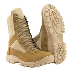 Coturno Bota Militar Modelo Novo Exército Eb Coyote Confort Couro Nobuck