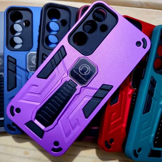 Capa capinha anti impacto silicone com Suporte para Samsung A06 / Samsung A05S / Samsung A05 5G  - Magnético