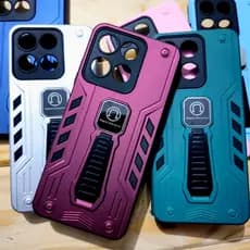 Capa capinha anti impacto silicone com Suporte para Motorola Moto G56 / Moto G86 / Edge 60 Pro - Magnético