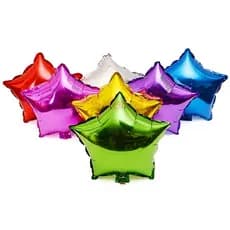 Balão Metalizado 10 Polegadas Estrela 25cm 2 Pçs 7 Cores