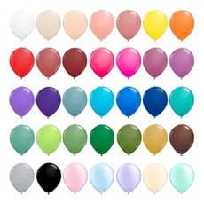 Balão Bexiga Latex Cor Liso 12 Polegadas 50 Unidades