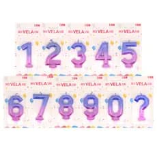 vela de Anivesario Gradiente 0-9 7.7Cm