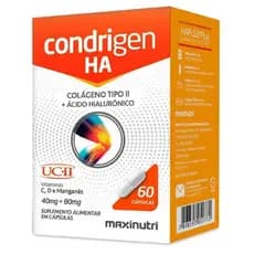 Condrigen HA c/60 colágeno tipo 2 ácido hialurônico manganês