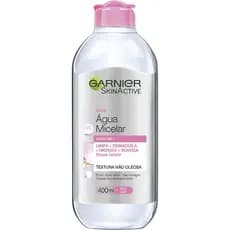 Agua Garnier micelar tudo em um limpa demaquila maquiajem 400mL rosa cravos