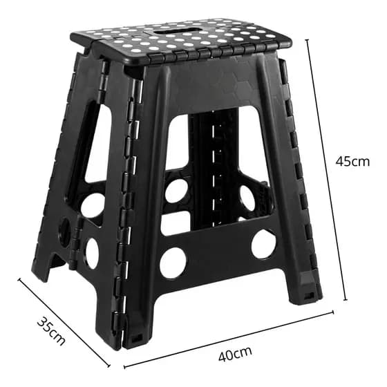 BANCO ANTARES DOBRAVEL RESISTENTE PRETO SUPORTA ATE 80KG PORTATIL LEVE FACIL DE TRANSPORTAR DURAVEL