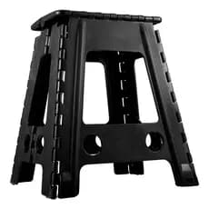 BANQUETA DOBRAVEL RESISTENTE RETRATIL PLASTICO ADULTO PESCA MANICURE CAMPING PORTATIL COMPACTA SUPORTA ATE 80KG