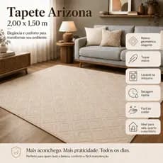 Tapete Sala 2,00x1,50 Geométrico Moderno Antiderrapante Lavável Macio Quarto Escritório