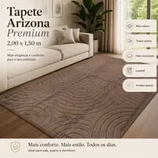 Tapete Sala 2,00x1,50 Alto Relevo Moderno Premium Macio Antiderrapante Quarto Decorativo