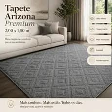 Tapete Sala 2,00x1,50 Geométrico Alto Relevo Premium Macio Antiderrapante Quarto Escritório