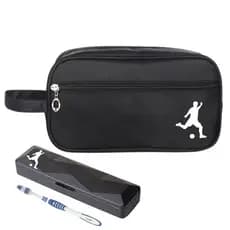 Nécessaire Premium Executiva Nylon Futebol Com Porta Escova