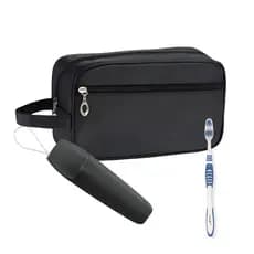 Nécessaire Premium Executiva Nylon com Porta Escova De Dente