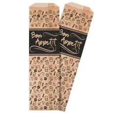 Saquinho De Papel Porta Talher Kraft - Bon Appetit - 200 Unidades