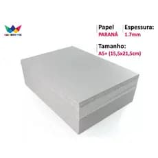 Papelão Paraná 1,7mm - 100 Placas Capa Agenda A5+ 15,5x21,5cm