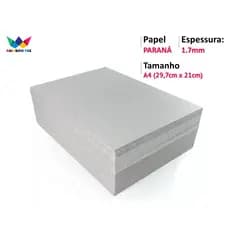 Papelão Paraná 1,7mm - 10 Placas Capa Agenda A4 29,7cm x 21cm
