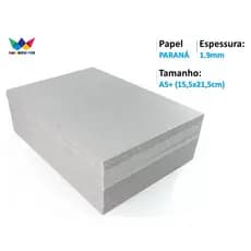 Papelão Paraná 1,9mm - 20 Placas Capa Agenda A5+ 15,5x21,5cm