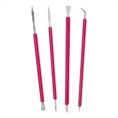 Cutelaria espatula palito bastao mista desencravador kit manicure pedicure