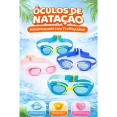 Óculos de Natação Infantil com Ajuste Perfeito para o Rosto