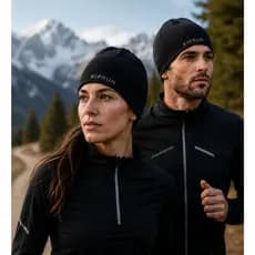 Kiprun Gorro de Corrida Sem Costura Respirável Preto Unissex Tamanho Único Tecido Leve