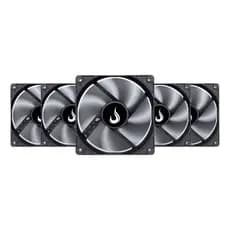 Kit 5 Cooler Fan 1500 RPM Sem Led | Para Gabinete 120mm 12cm | Rise Mode Gamer Black