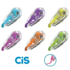 Marca texto em fita cores neon e pastel 5mm x 3M
