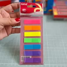 Marcador de Página adesivo Flag - 7 cores neon | 20 folhas por cor