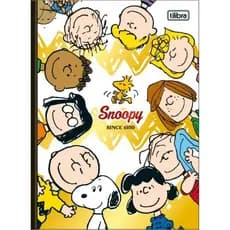 Caderno Brochura Capa Dura Colegial Snoopy 160 Folhas - Tilibra