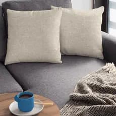 Kit 2 Capas De Almofada Em Linho Varias Cores 45x45 Chic