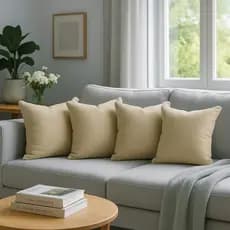 Kit 4 capas de almofadas linho 43x43 luxo tendência sala quarto decoração barato