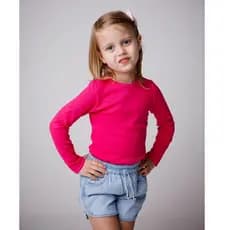 Blusa Feminina Infantil 4 ao 12 Manga Longa