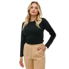 Blusa Feminina Térmica Peluciada De Manga Comprida P Ao GG