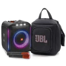 Case Bolsa Bag Compativel Com Caixa Jbl PartyBox Encore Com Bolso Reforçado Para Microfones