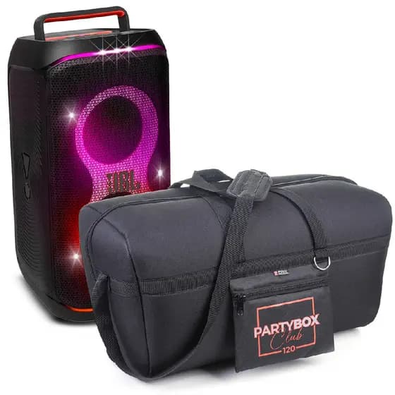 Bolsa Case Capa de Transporte Para Caixa Jbl Partybox 120 Club Acolchoada Impermeavel Lançamento