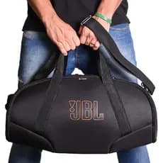 Case Bolsa Mala Para Caixa de Som Boombox 4 Com Bolso Alça Nova Acolchoado e Estampa Exclusiva