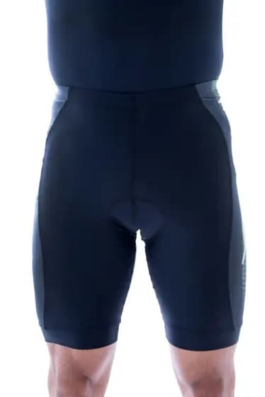 Bermuda de Ciclismo Elite Masculino Preto c/ Estampa Lateral