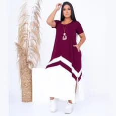 Vestido Feminino Longo Faixa Saruel Max Fenda Lateral Em Viscolycra Moda Festa Feminina Evangelica