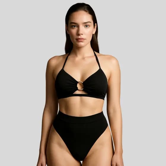 Biquini Feminino Animal Print Biquíni Hot Pants Biquíni Argola Amarrar Biquine Bikini Moda Praia