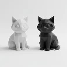Gato decorativo escultura moderna para decoração de sala e quarto com estilo minimalista moderno top