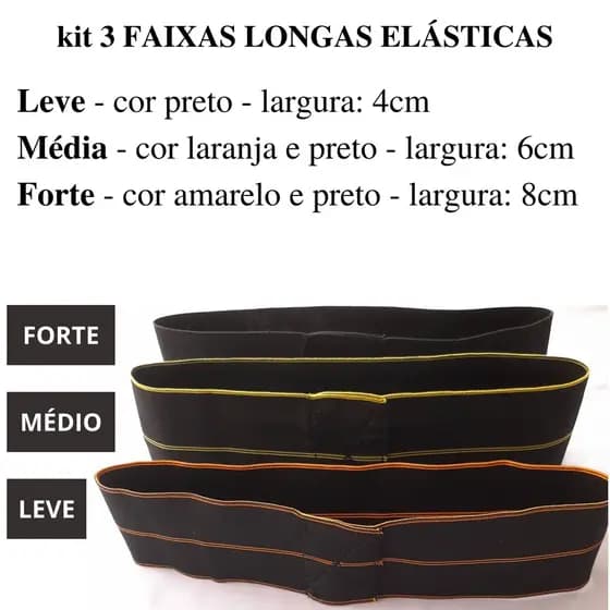 Kit 3 Faixas Longas Elasticas Kit 4 Faixas Longas Elasticas De Exercicios Resistance Loop Bands Kit Hip Band 3un Faixa Elástica Mini Band Leve Média E Forte cw