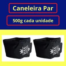 Tornozeleira Caneleira De Peso 500g Ou 0,5kg - Par, preto -Lord Império