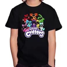 Camiseta Camisa Blusa Infantil Juvenil Para Menino Menina Unissex 100% Algodão Smiling Critters md1
