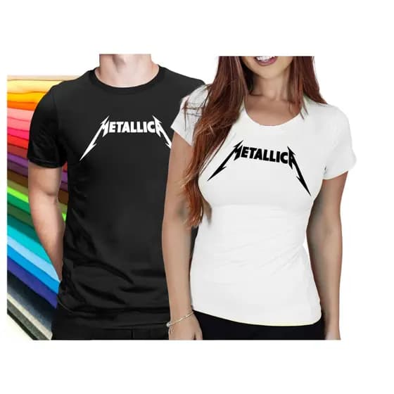 Blusa Camiseta Camisa Banda Metallica Rock Show Masculina Feminina 100% Algodão