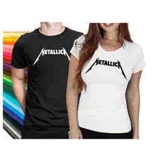 Blusa Camiseta Camisa Banda Metallica Rock Show Masculina Feminina 100% Algodão