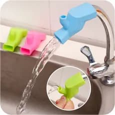 Extensor de Torneira Silicone 2 Saídas Bebedouro Ponteira de Bica Criança Água Filtro