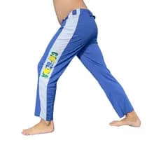 Calça Capoeira azul Bordada Capoeira Bandeira